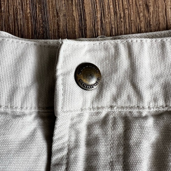 Columbia Men’s Cargo Pants Khaki Fossil Canvas Hiking Utility RN# 69724 Size 42 - Picture 2 of 8